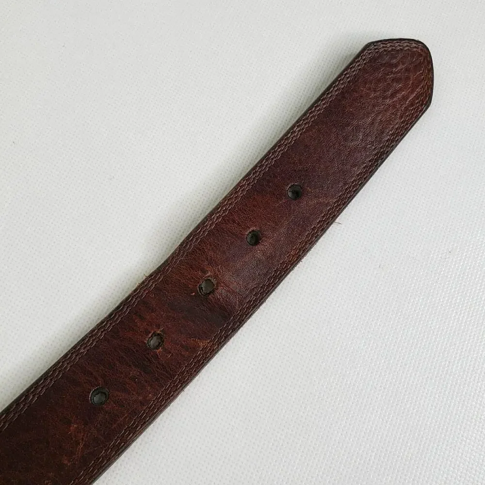 Ariat Western Style Men's Genuine Leather Brown Belt Size 38